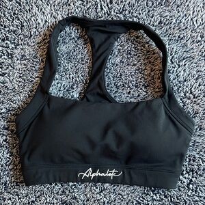 Alphalete black pulse sports bra, size XS